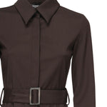 Camicia in gabardine di lana DC428 OS0120D002O789 DONDUP 