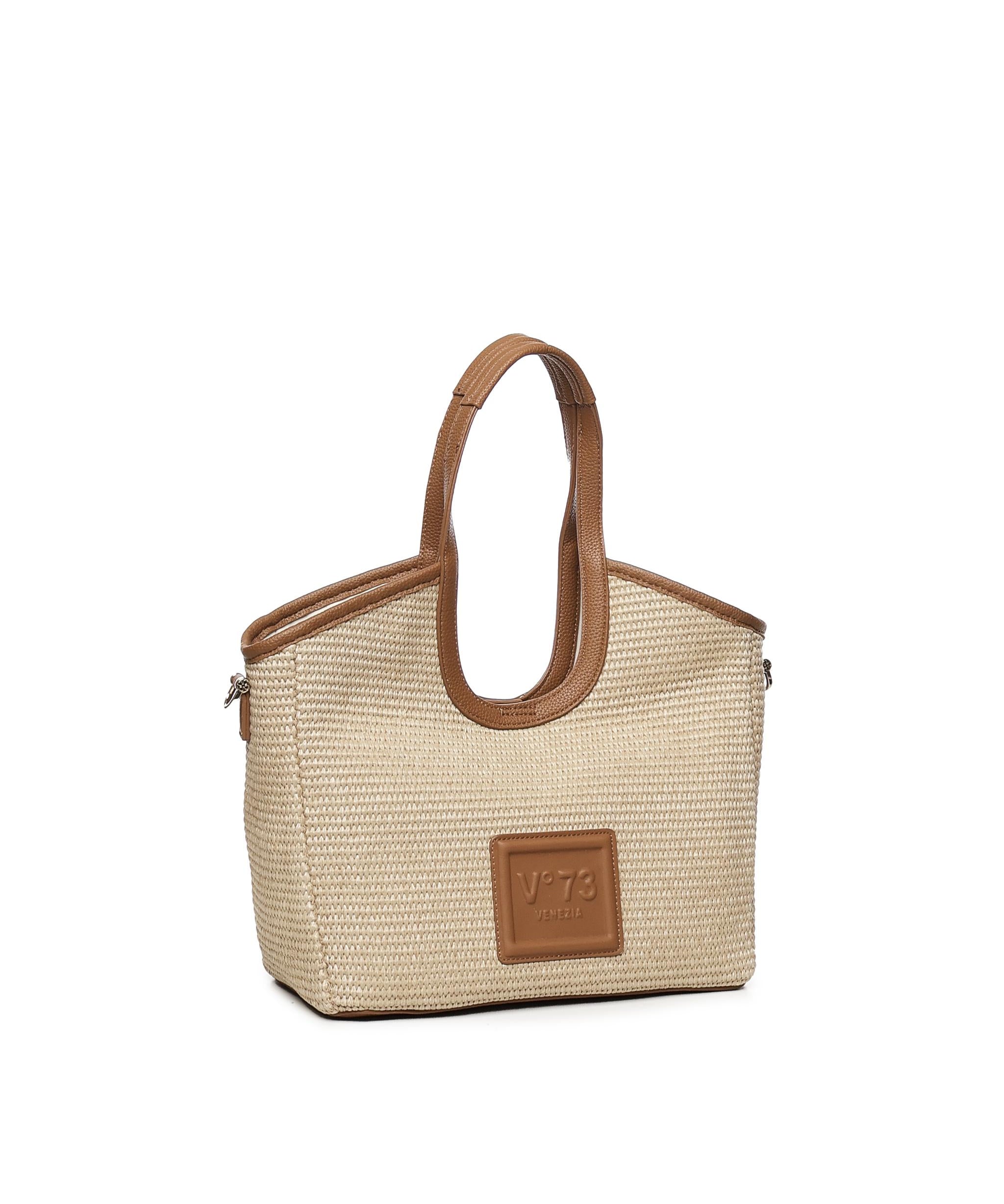 Tote bag Jenny 73BS8VR02P JENNYNATURALE/CUOIO V° 73 