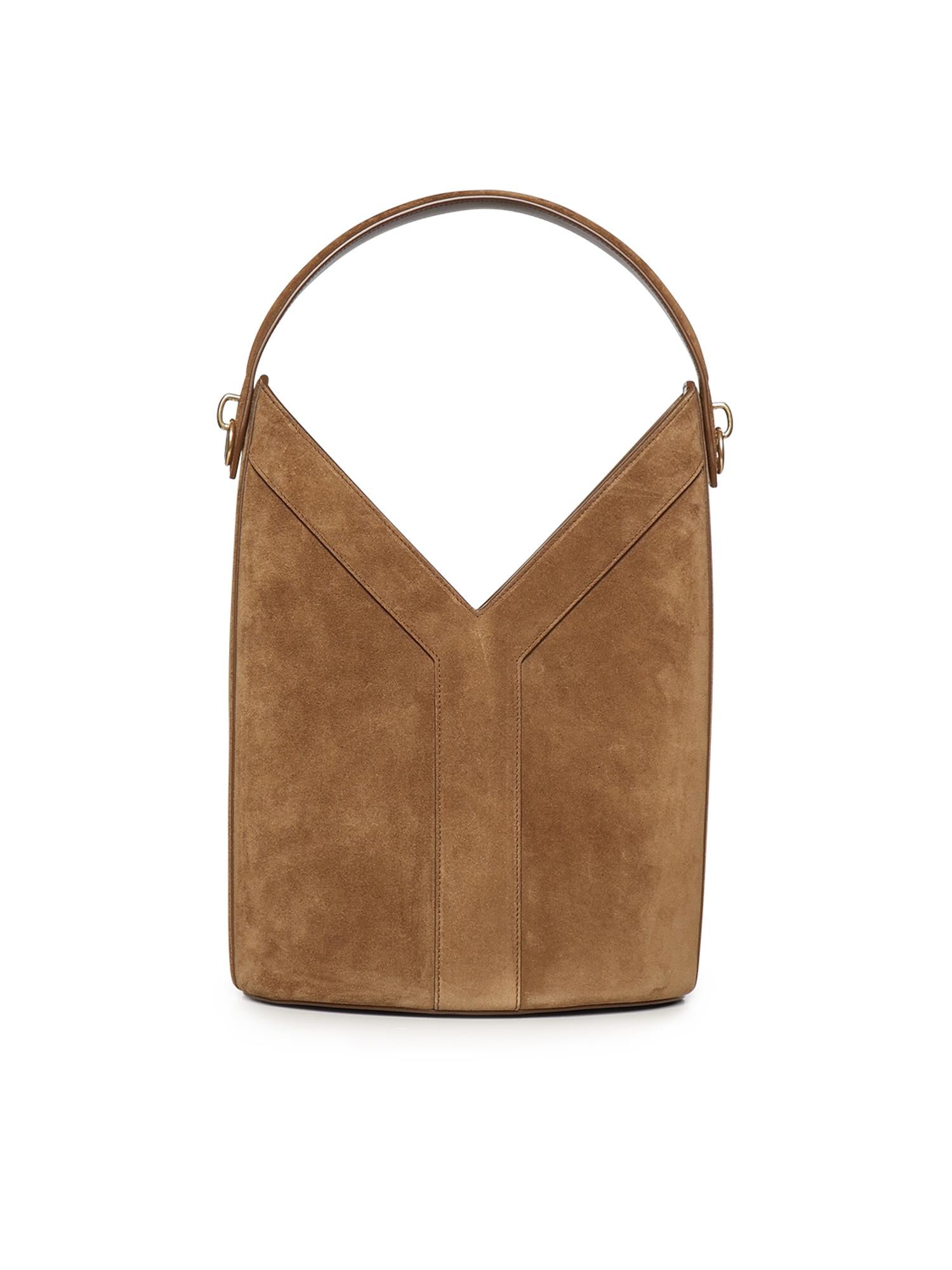 Borsa a secchiello Y in suede 840891 C0X0W2916 SAINT LAURENT 