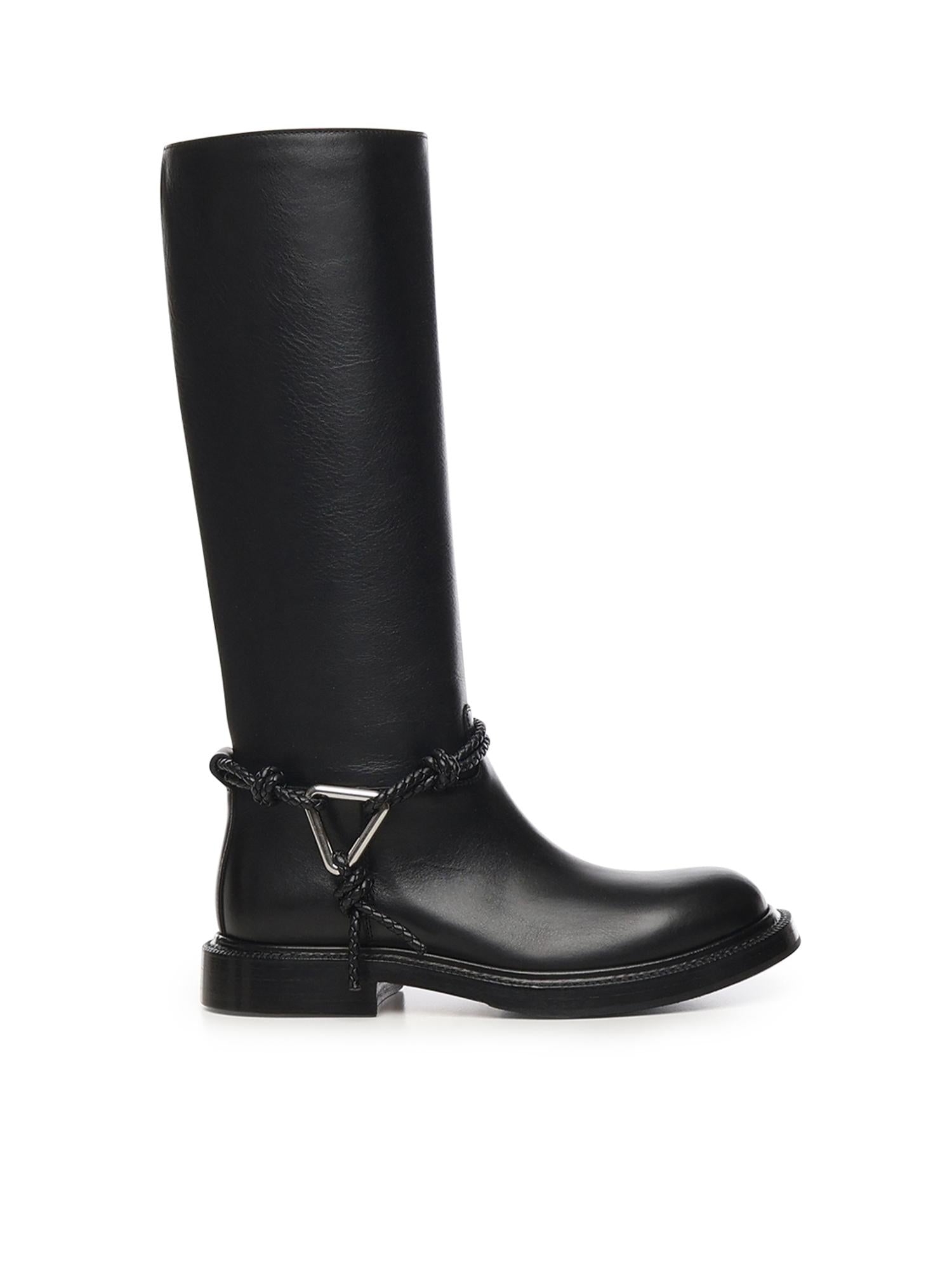 Stivali James in pelle 843952 V60E01000 BOTTEGA VENETA 