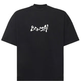 T-shirt in cotone con logo TS002002 BLK BONSAI 