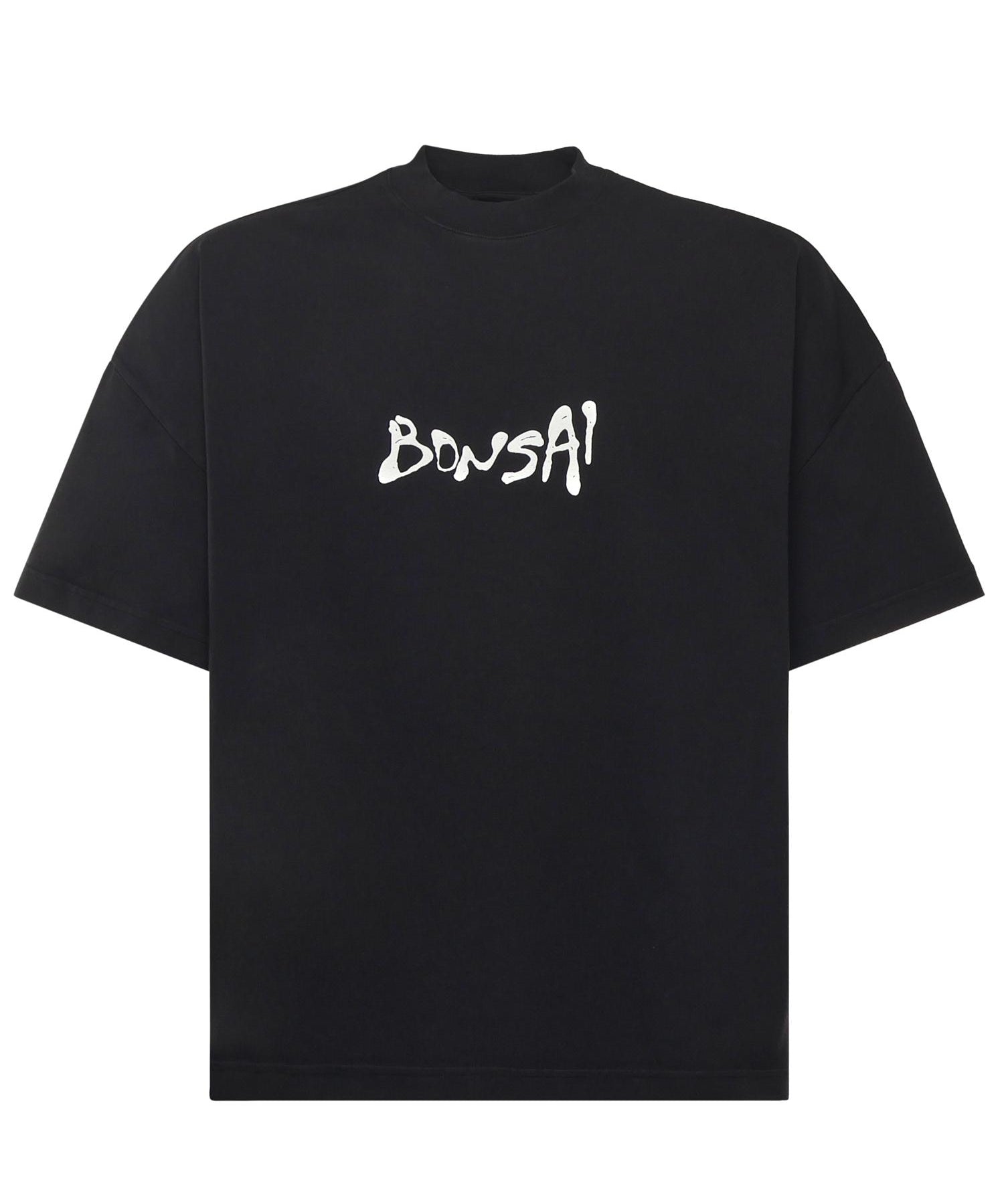 T-shirt in cotone con logo TS002002 BLK BONSAI 