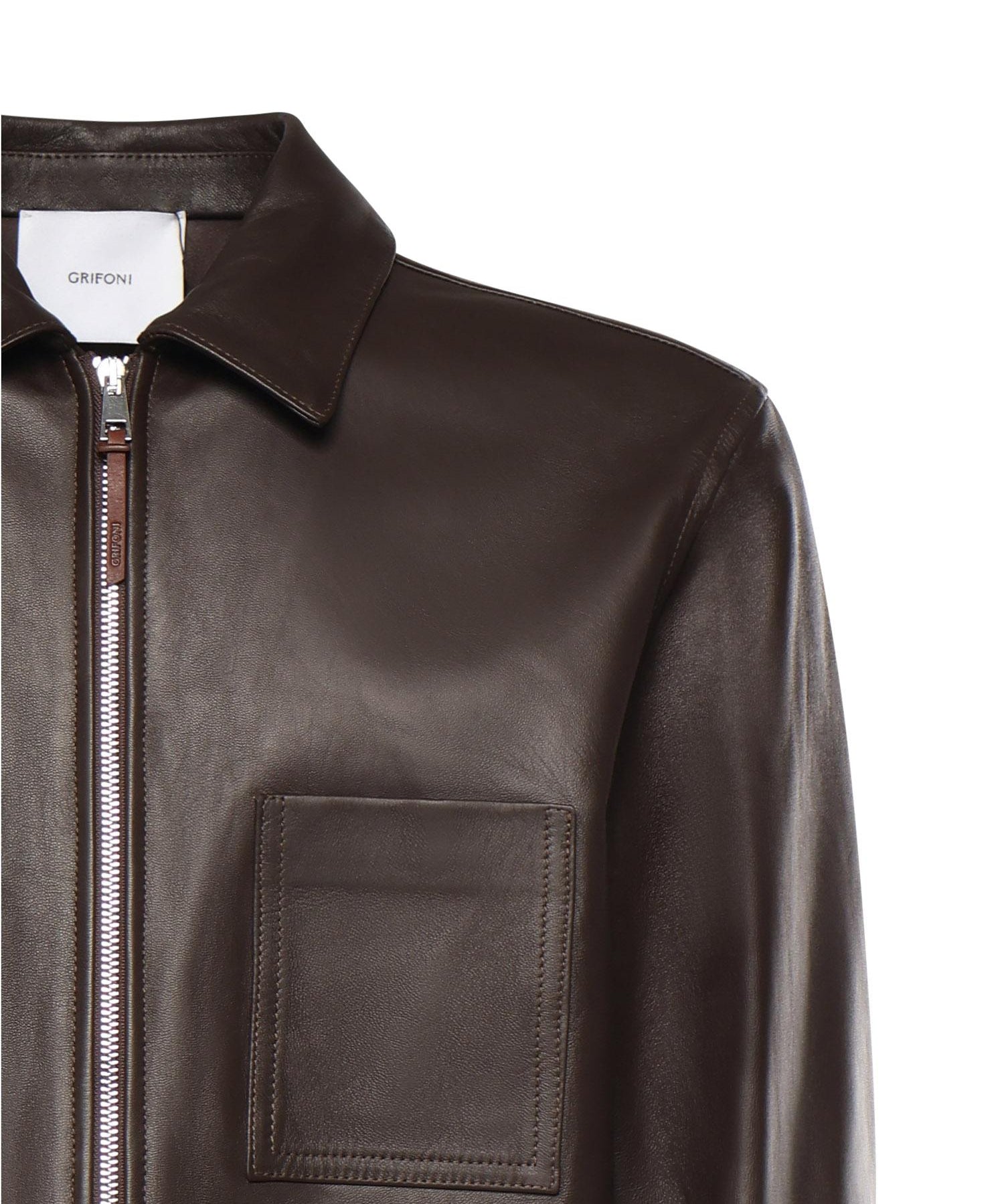 Overshirt in pelle G6AB0068 65G GRIFONI 