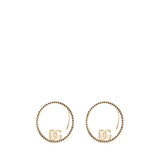 Orecchini ear cuff con logo e strass WEP2L4 W1111ZOO00 DOLCE & GABBANA 