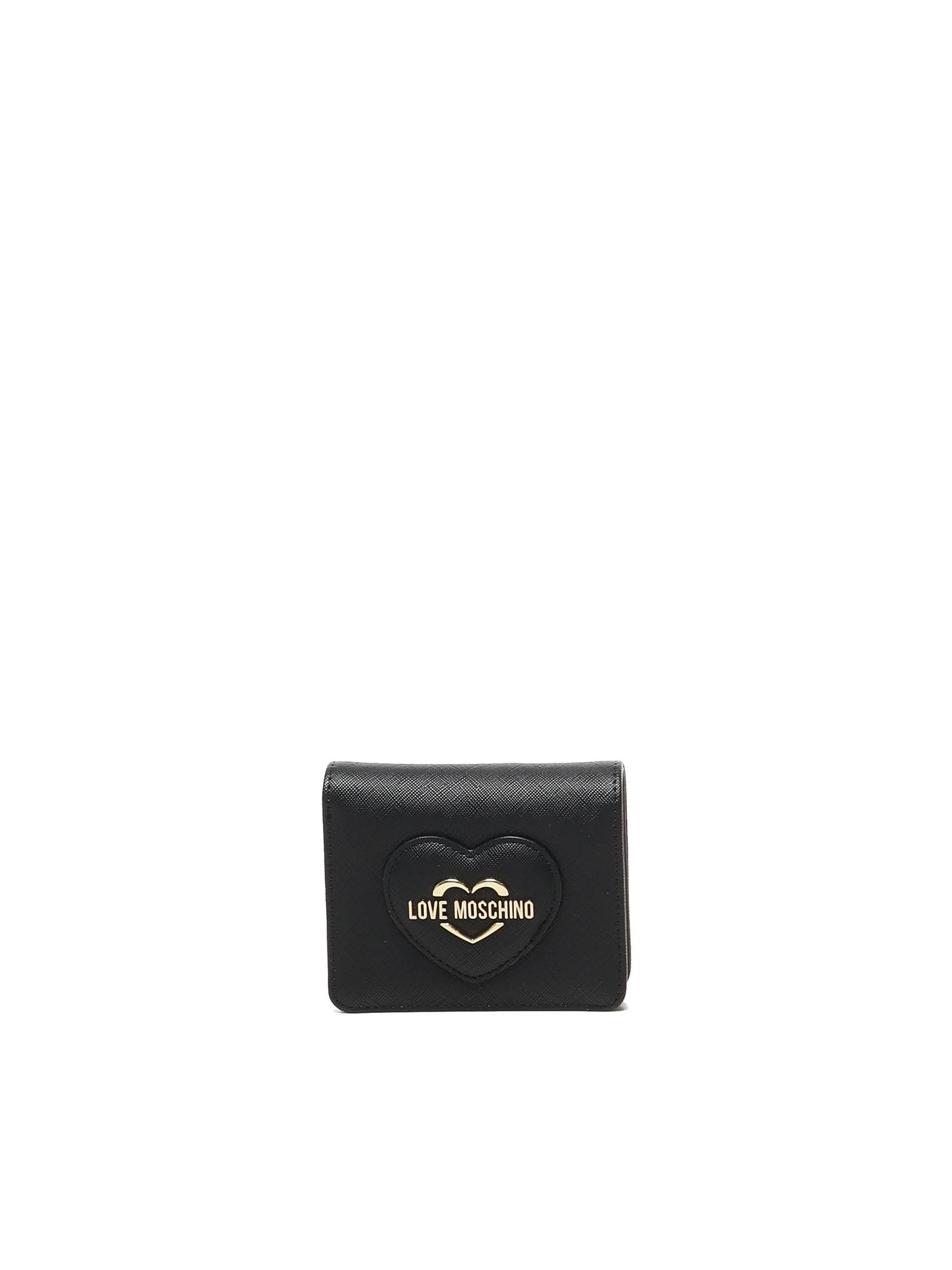 Portafoglio con logo lettering JC5731PP0LKL0 000 LOVE MOSCHINO 