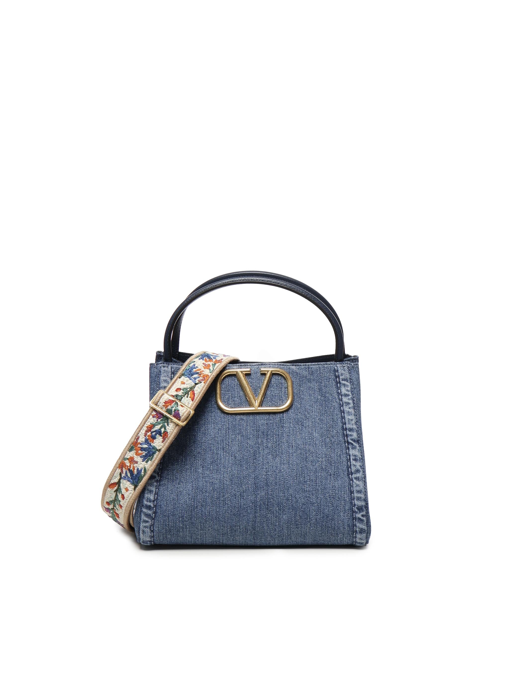 Borsa medium All time in denim 6W2B0R21 XEYQNS VALENTINO GARAVANI 