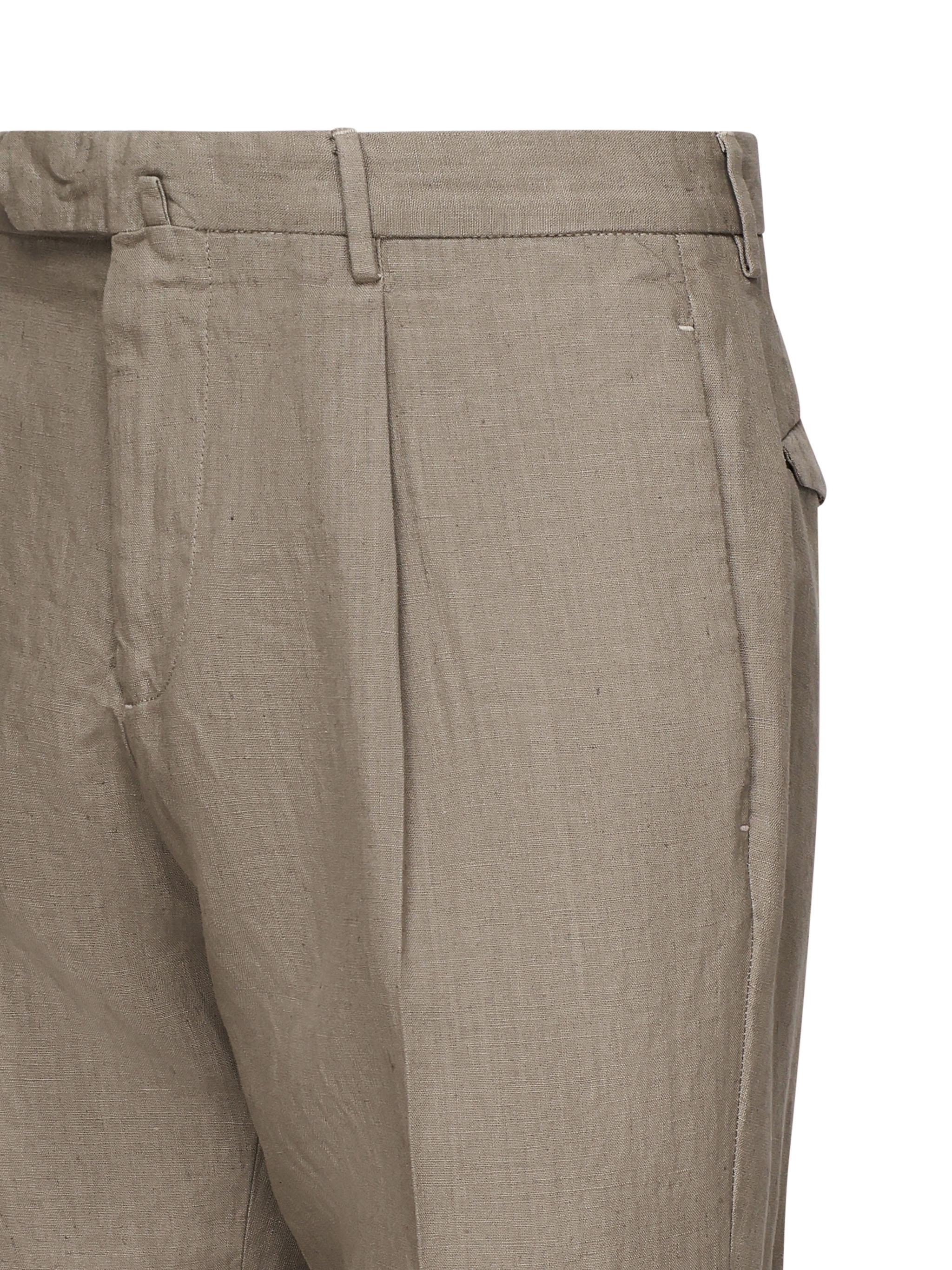 Pantaloni pince in lino ARECHIEVO6 TCR343494 SANTANIELLO 