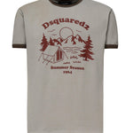 T-shirt con stampa S74GD1390 D20035850 DSQUARED2 