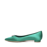 Ballerine Pluma in raso con fibbia gioiello 124-2671-0005 -3206 MANOLO BLAHNIK 