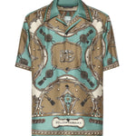 Camicia in twill di seta con stampa cargo G5JH9T HI12CHV5XH DOLCE & GABBANA 