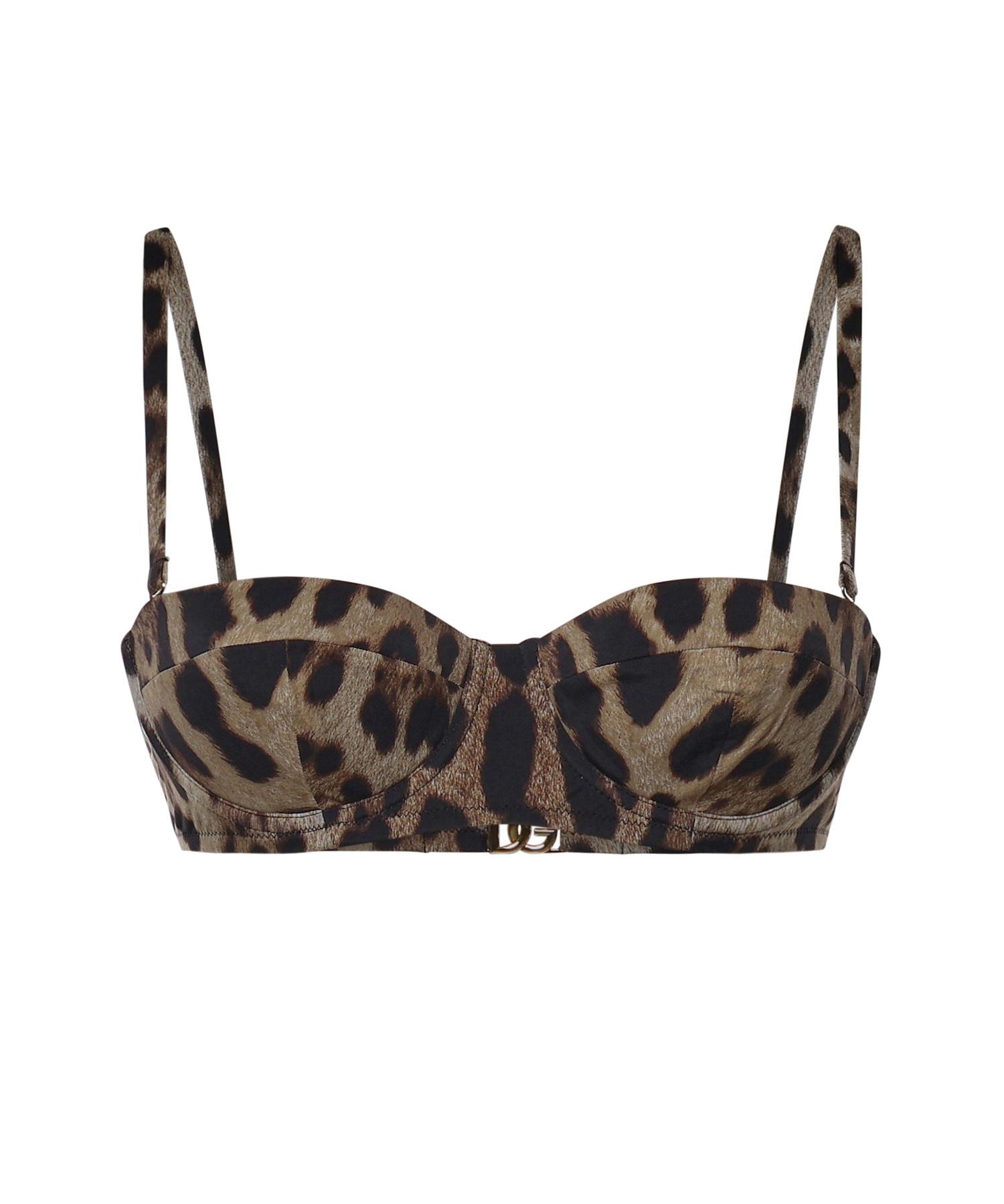 Top bikini con stampa leopardata O1A16J ONO11HY13M DOLCE & GABBANA 