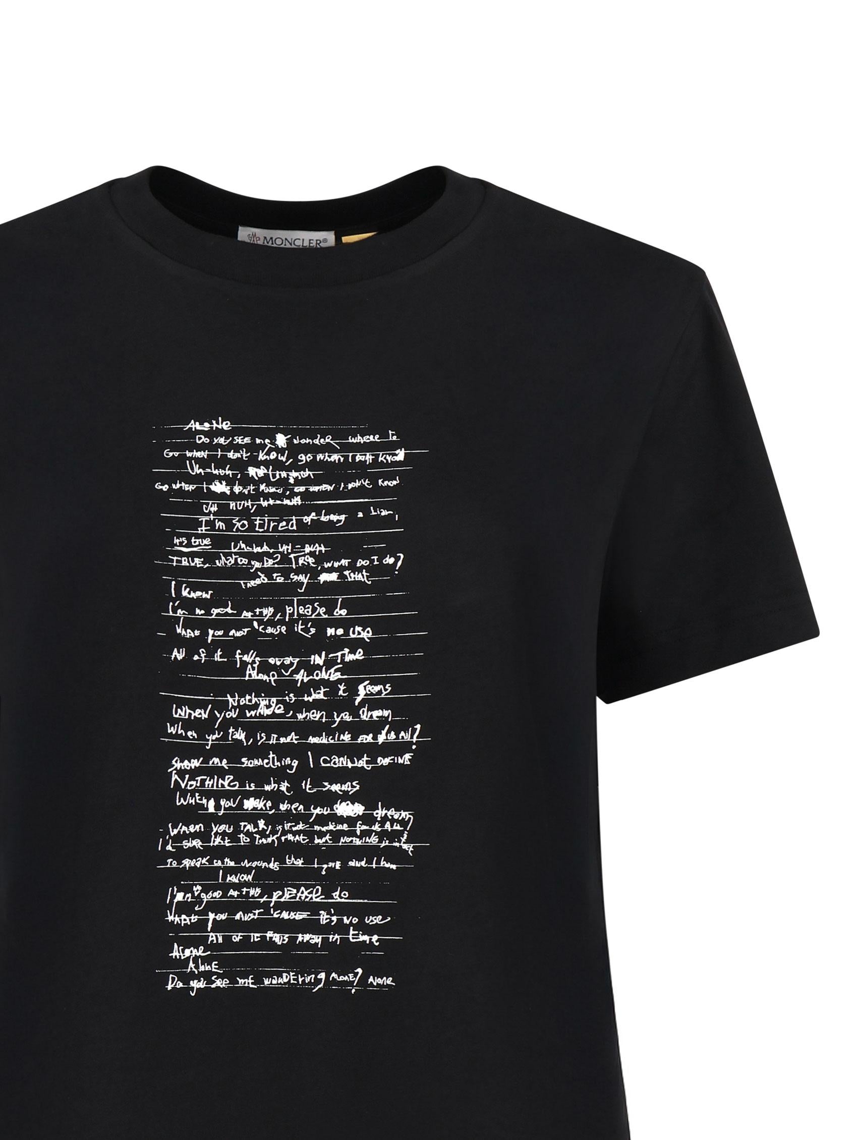 T-shirt Moncler X Willow Smith in cotone<BR/> J209T8C00002 89AHD999 MONCLER GENIUS 