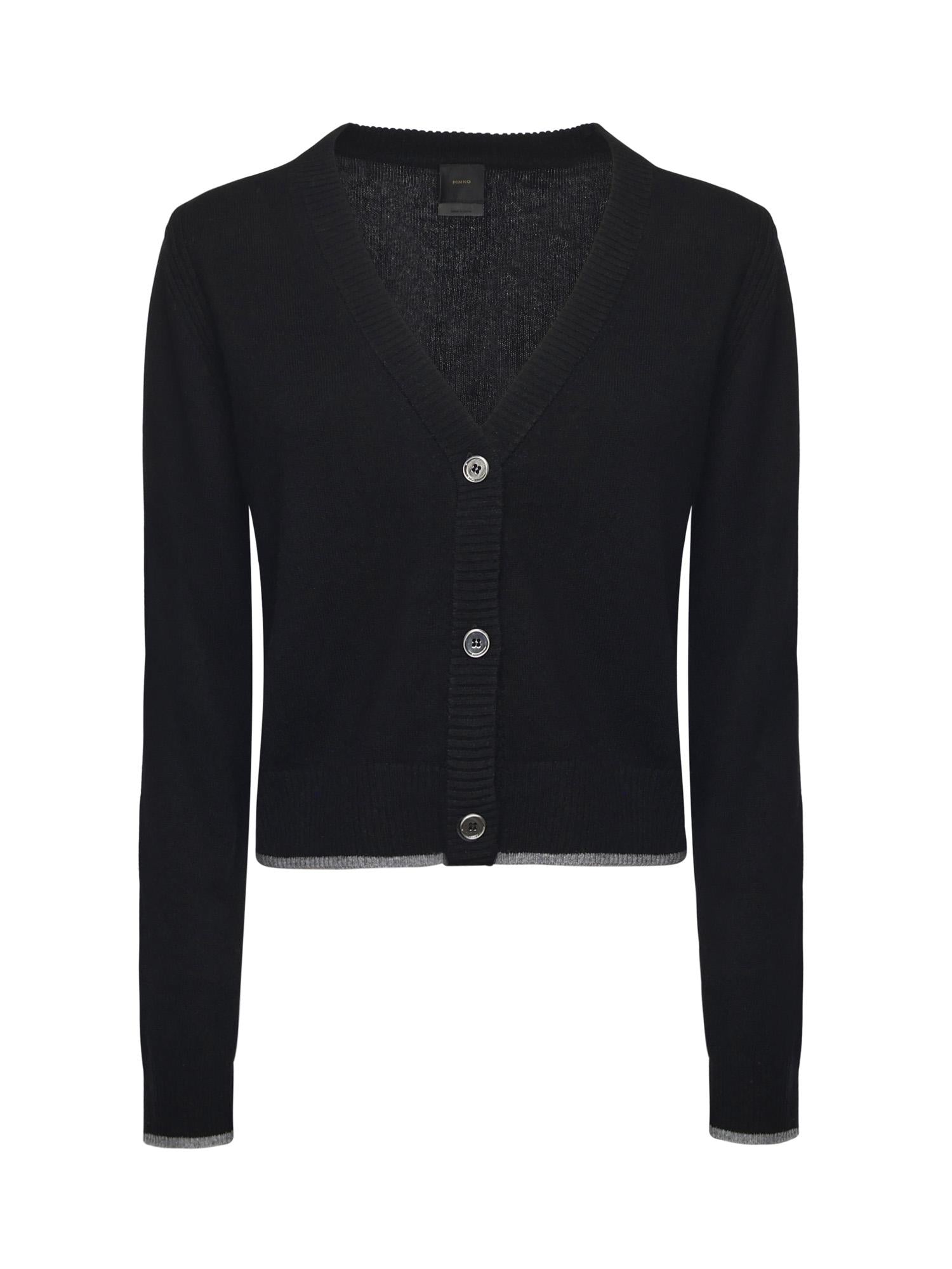 Cardigan con scollo a V 105447 A2Q9Z99 PINKO 