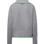 Maglia in lana e cashmere con zip 105448 A2Q9IS1 PINKO 
