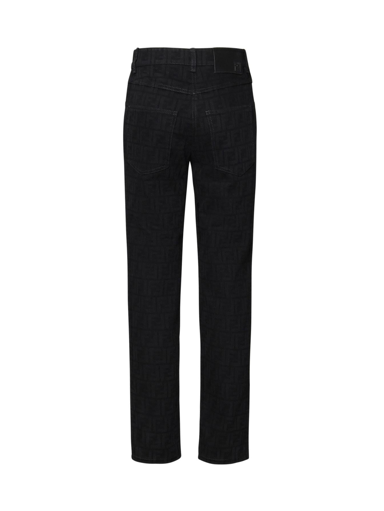 Jeans ff black in denim di cotone FLP851 AT1BF0GME FENDI 