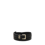 Cintura fissa con doppio Gancini 230346 780415001 FERRAGAMO 