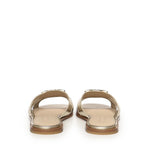 Slipper in pelle con logo SD0463 P049Z22 PINKO 