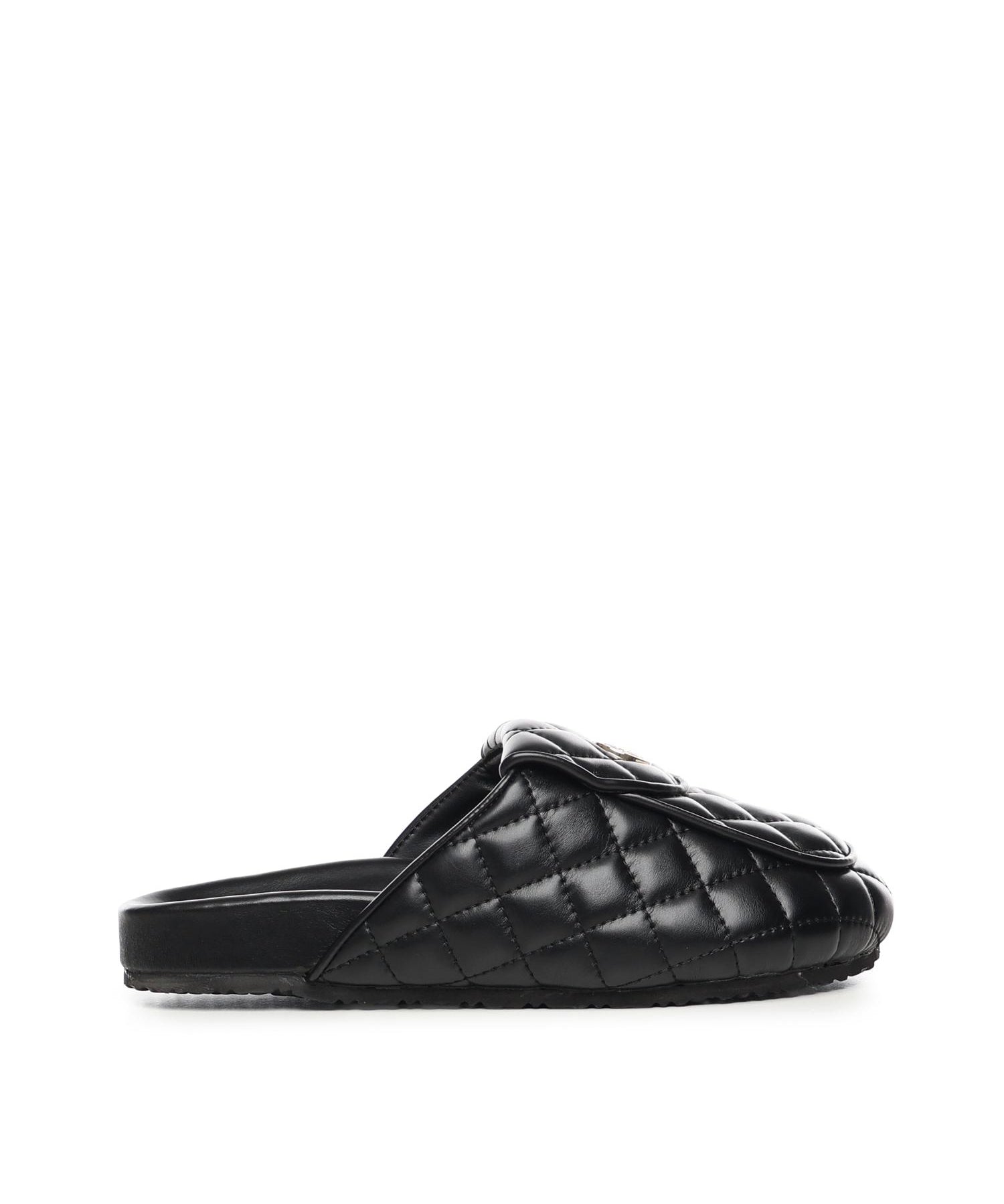 Slipper Keira con logo 73SC9FU01MAT KEIRA SHOESNERO V° 73 