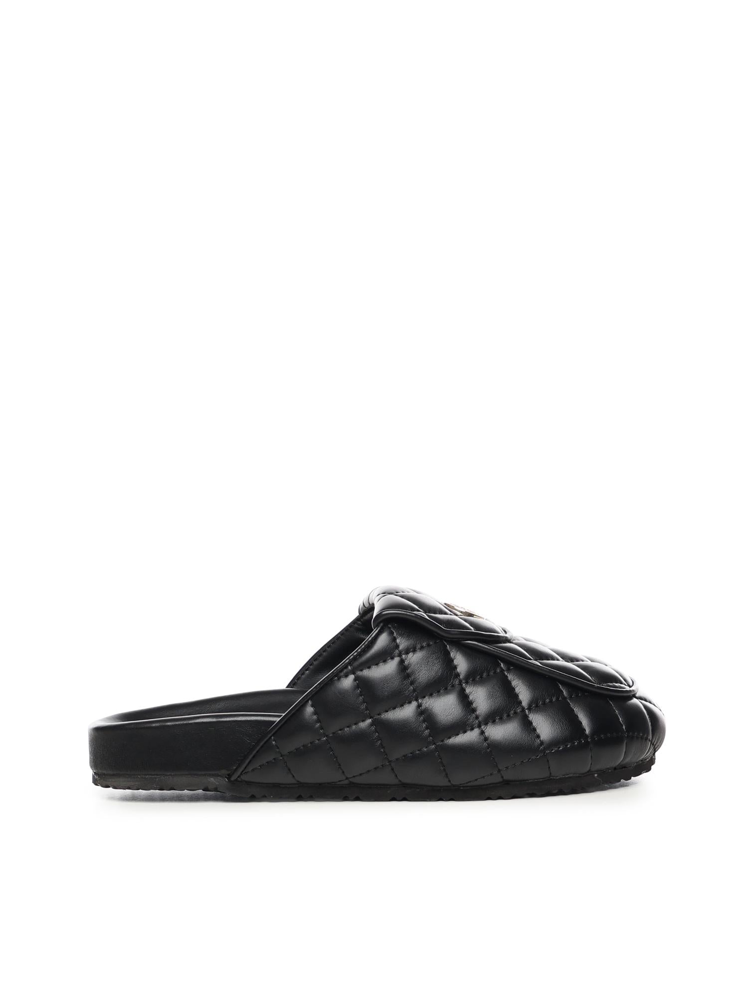 Slipper Keira con logo 73SC9FU01MAT KEIRA SHOESNERO V° 73 