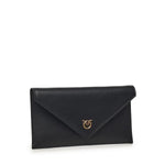 Bustina in pelle con logo Love Birds 105347 A0F1Z99Q PINKO 