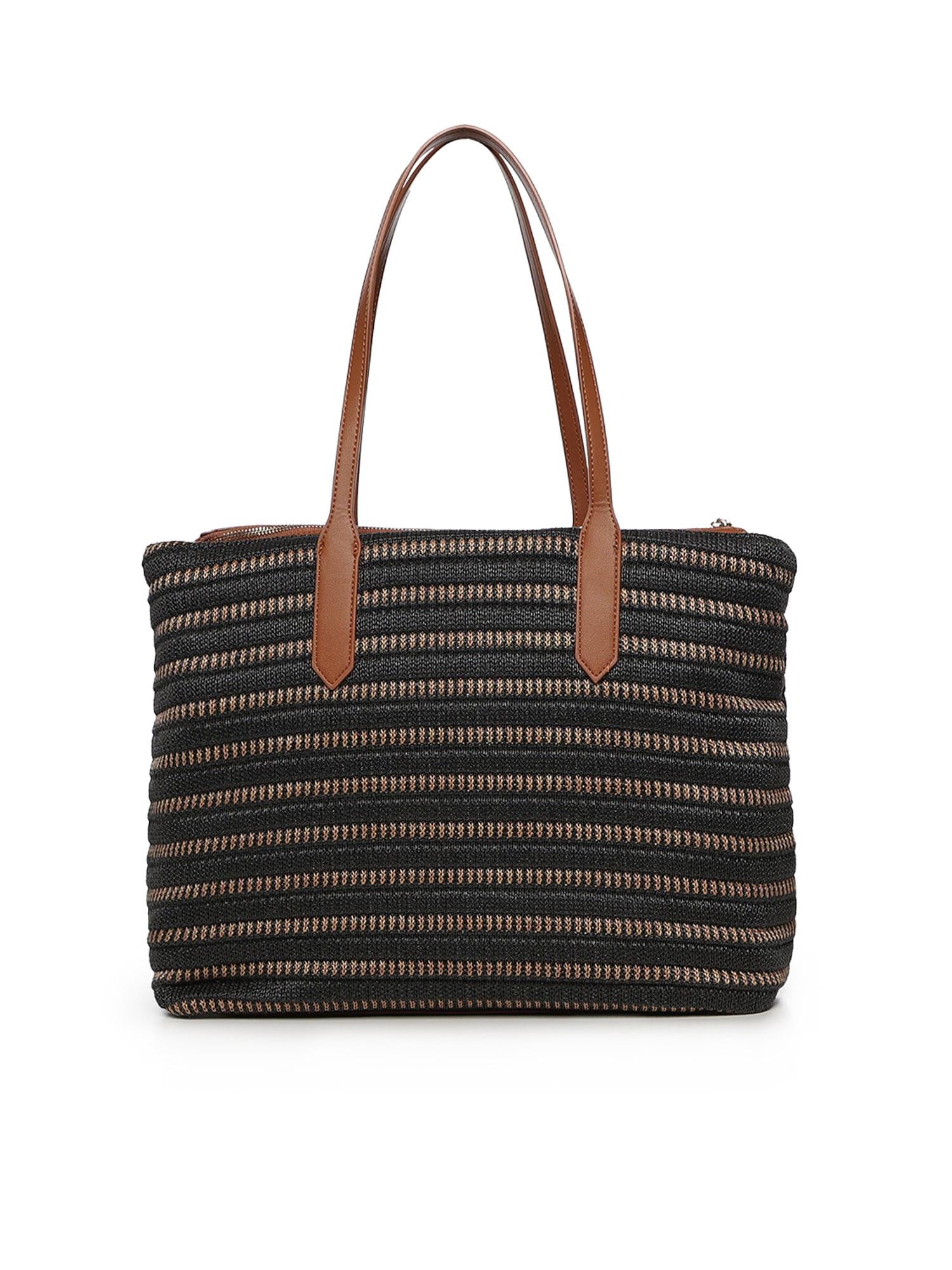 Borsa shopping Cassie con logo 73BS9M801 CASSIENERO/CUOIO V° 73 