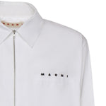 Camicia con zip in popeline di cotone CUMU0297P0 USCT88LOW01 MARNI 