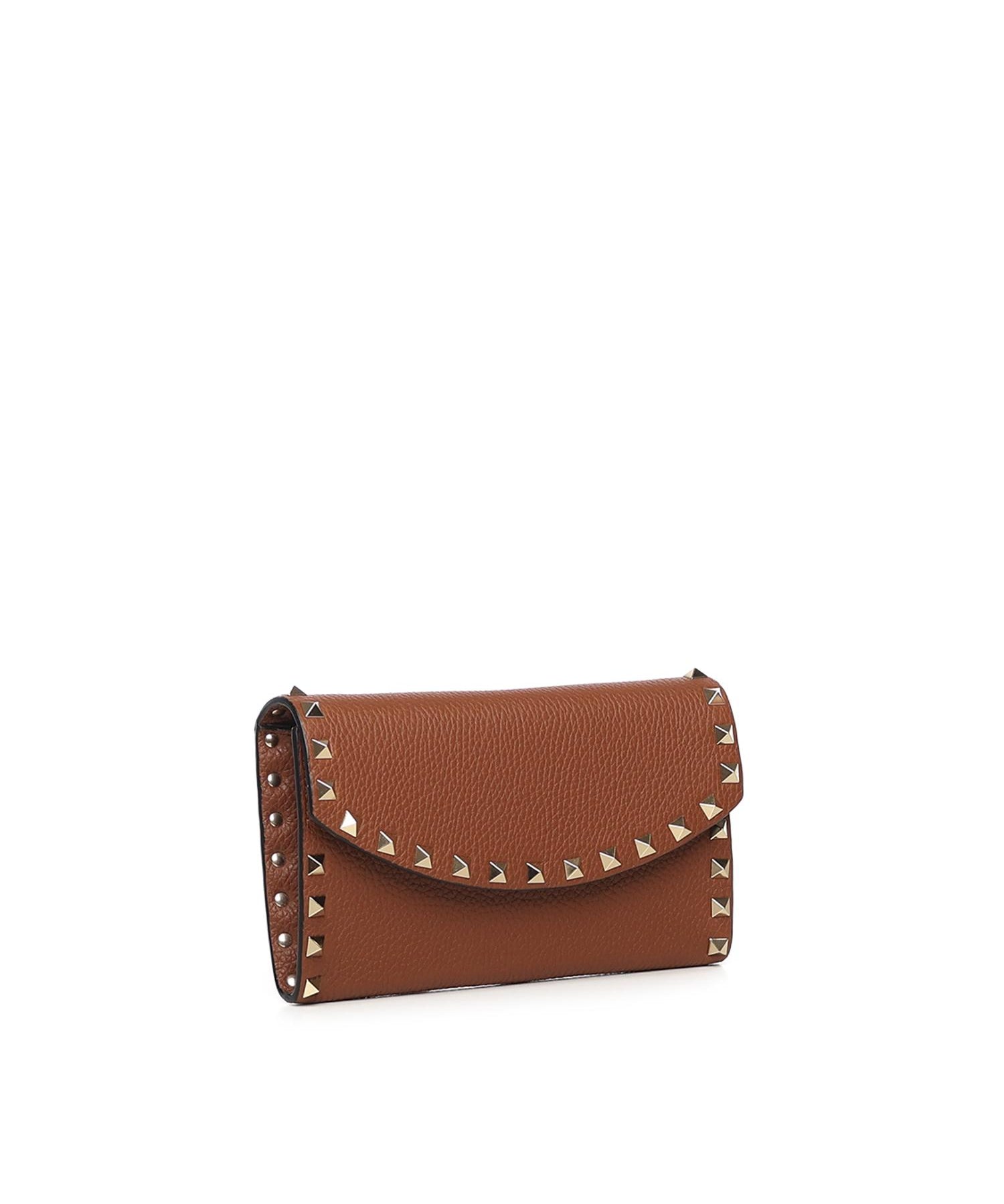 Portafoglio Rockstud in pelle con catena 7W2P0AR6 VSHHG5 VALENTINO GARAVANI 