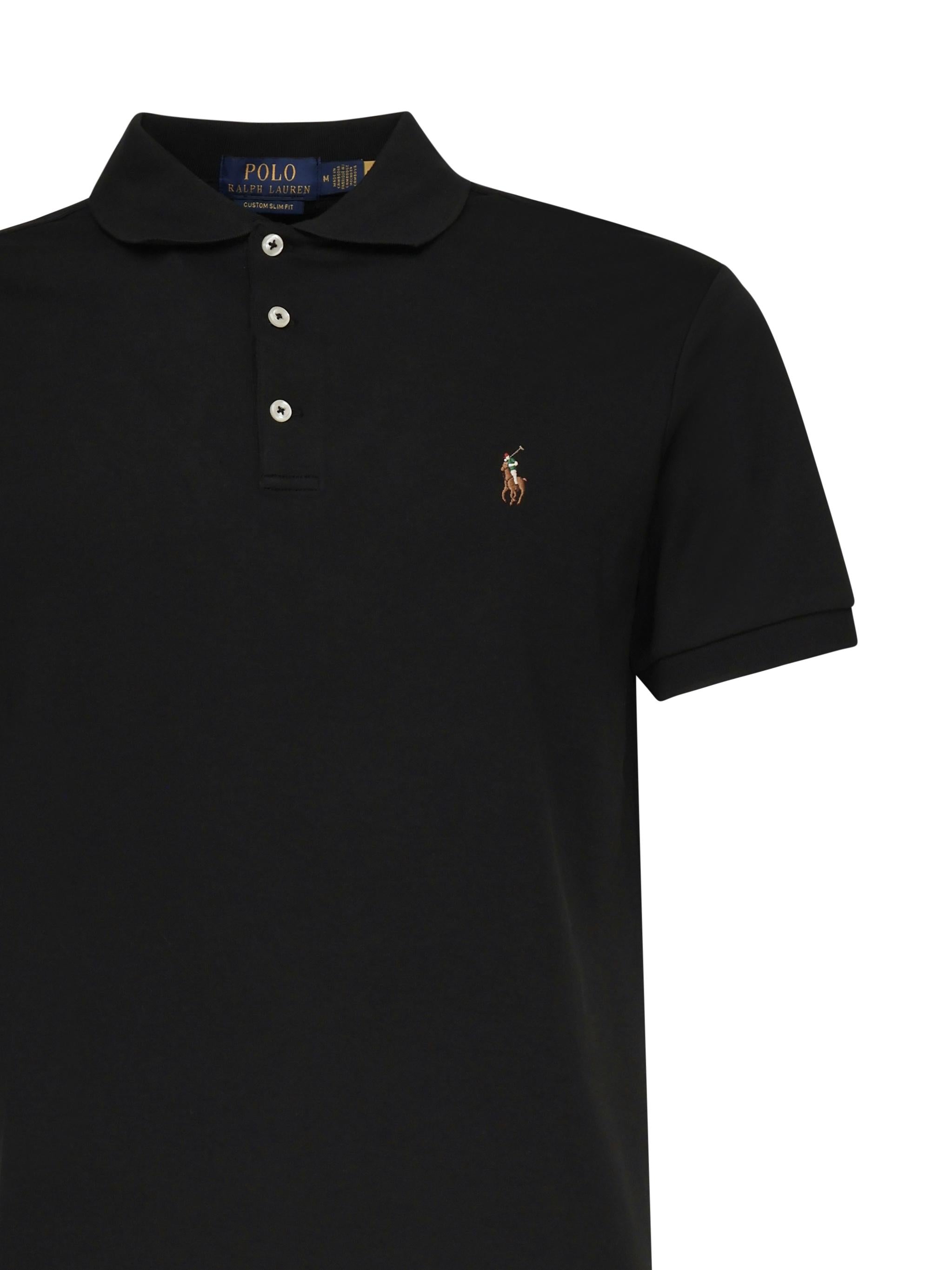 Polo con logo in cotone 710713130 001 POLO RALPH LAUREN 