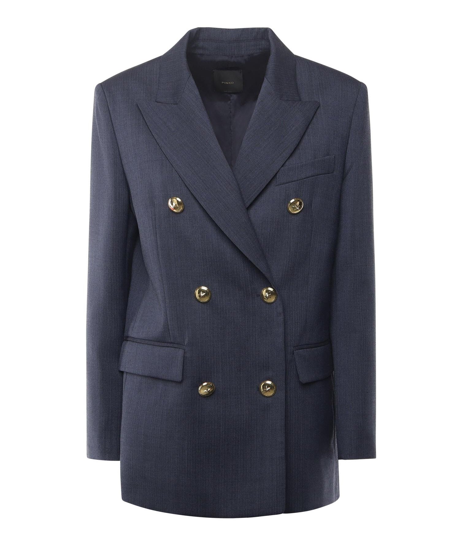 Blazer doppiopetto in lana 105617 A2SNG07 PINKO 