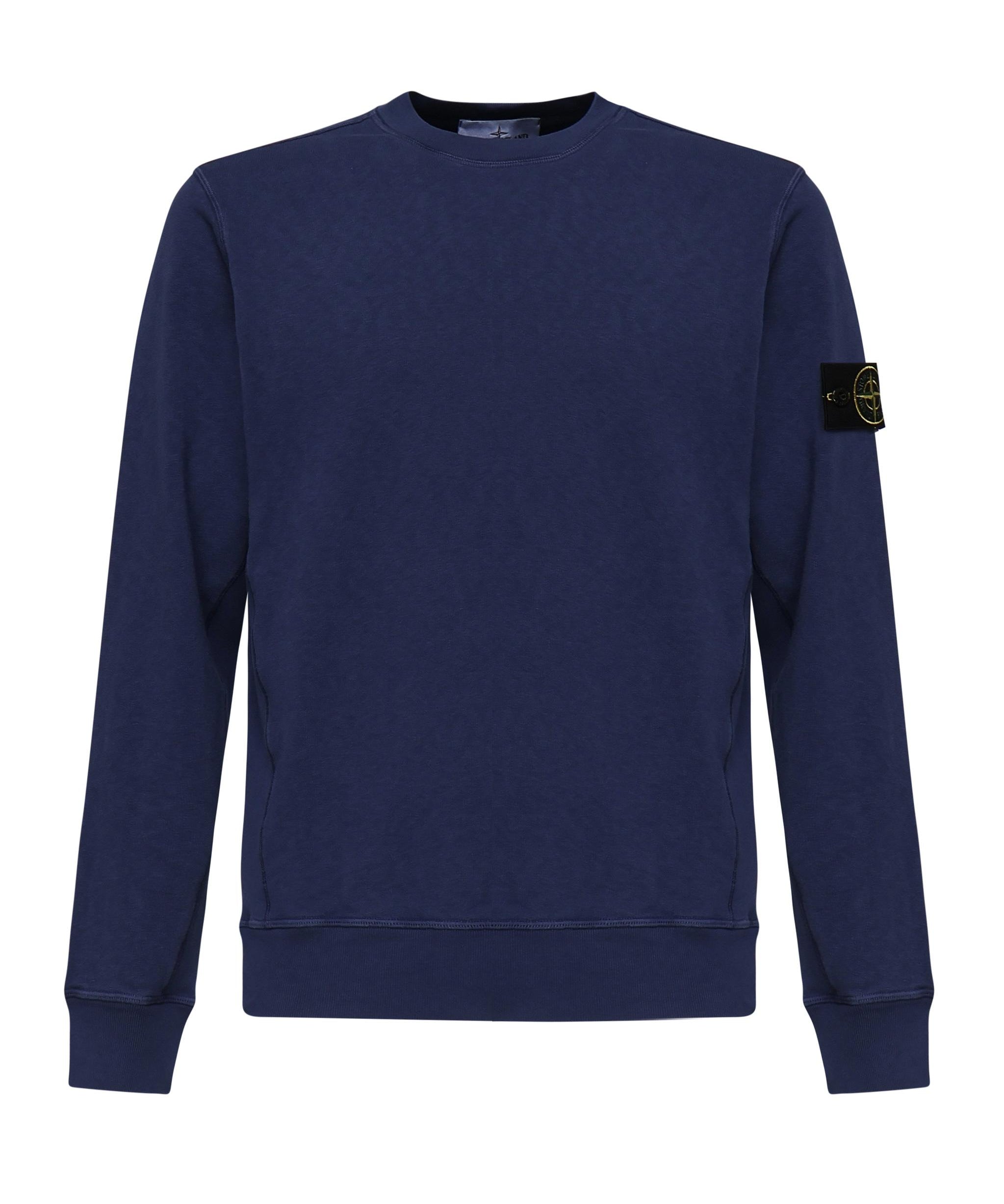 Felpa girocollo con effetto fiammato<BR/> K1S156100020 S0060V0128 STONE ISLAND 
