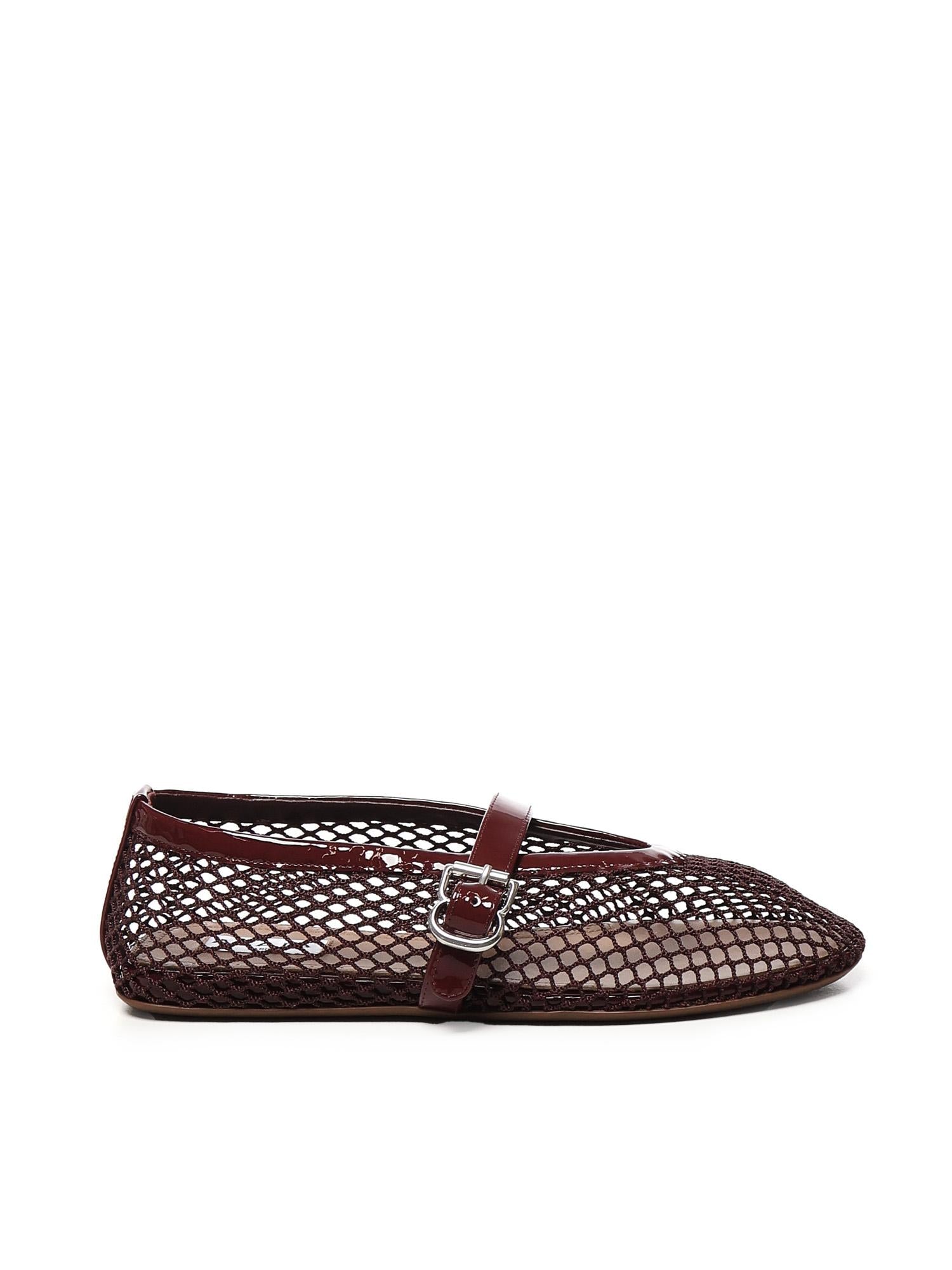 Ballerine Flat in rete<BR/> AA3A029TK007 325 ALAIA 