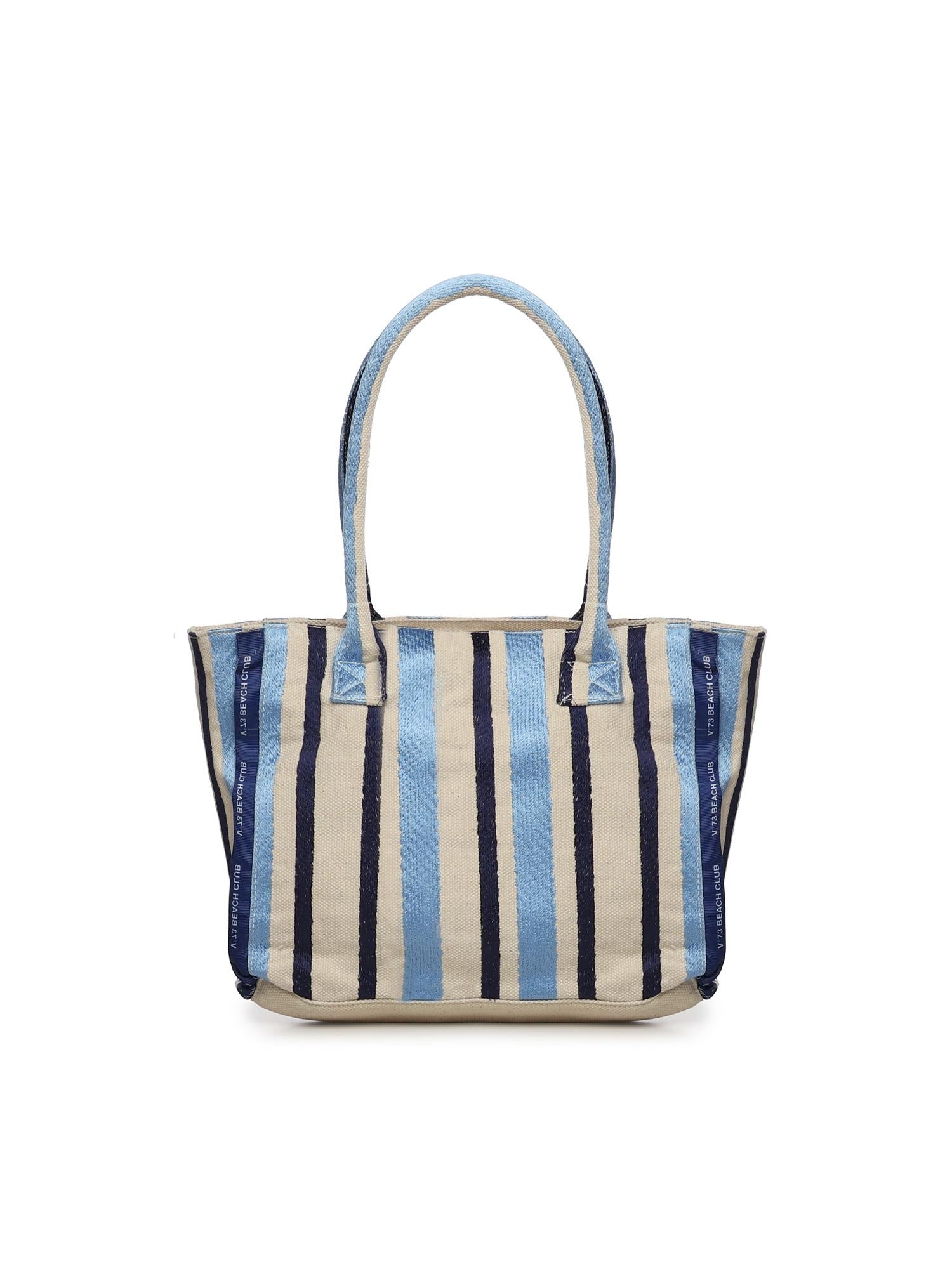 Borsa shopping con logo 73BS9MV02R ILENEAZZURRO/MULTICOLOR V° 73 
