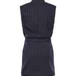 Abito corto smanicato in lana poly gessata 105829 A2QYEZ1 PINKO 