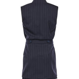 Abito corto smanicato in lana poly gessata 105829 A2QYEZ1 PINKO 