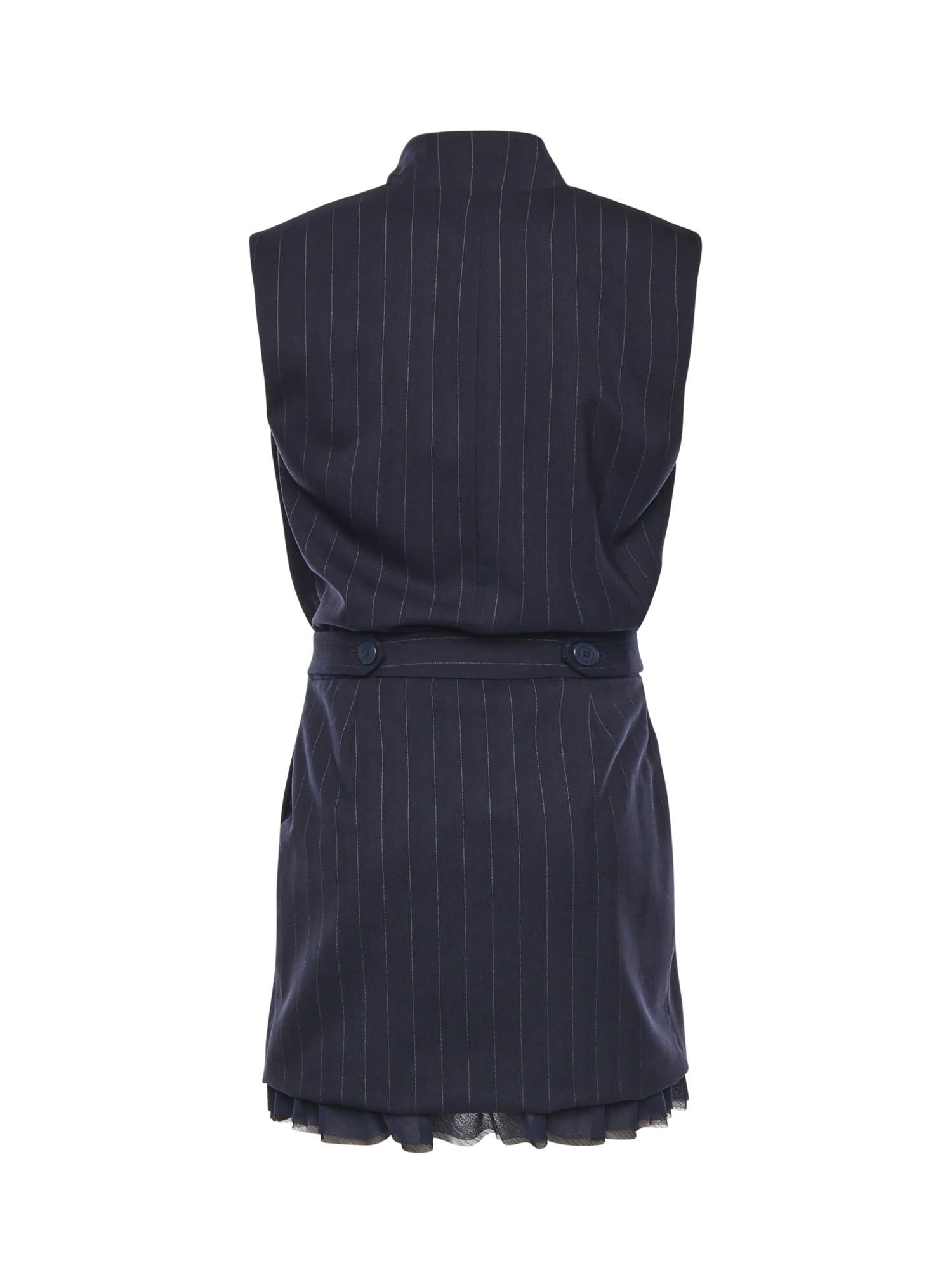 Abito corto smanicato in lana poly gessata 105829 A2QYEZ1 PINKO 