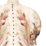 Camicia Ascension in ramié 4556TSS253 CRMPLMFLO ZIMMERMANN 