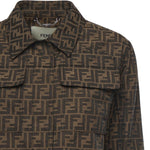 Giacca crop FF Jacquard FJ7818 A5W3F118W FENDI 