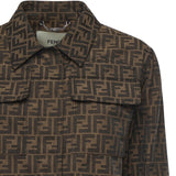 Giacca crop FF Jacquard FJ7818 A5W3F118W FENDI 