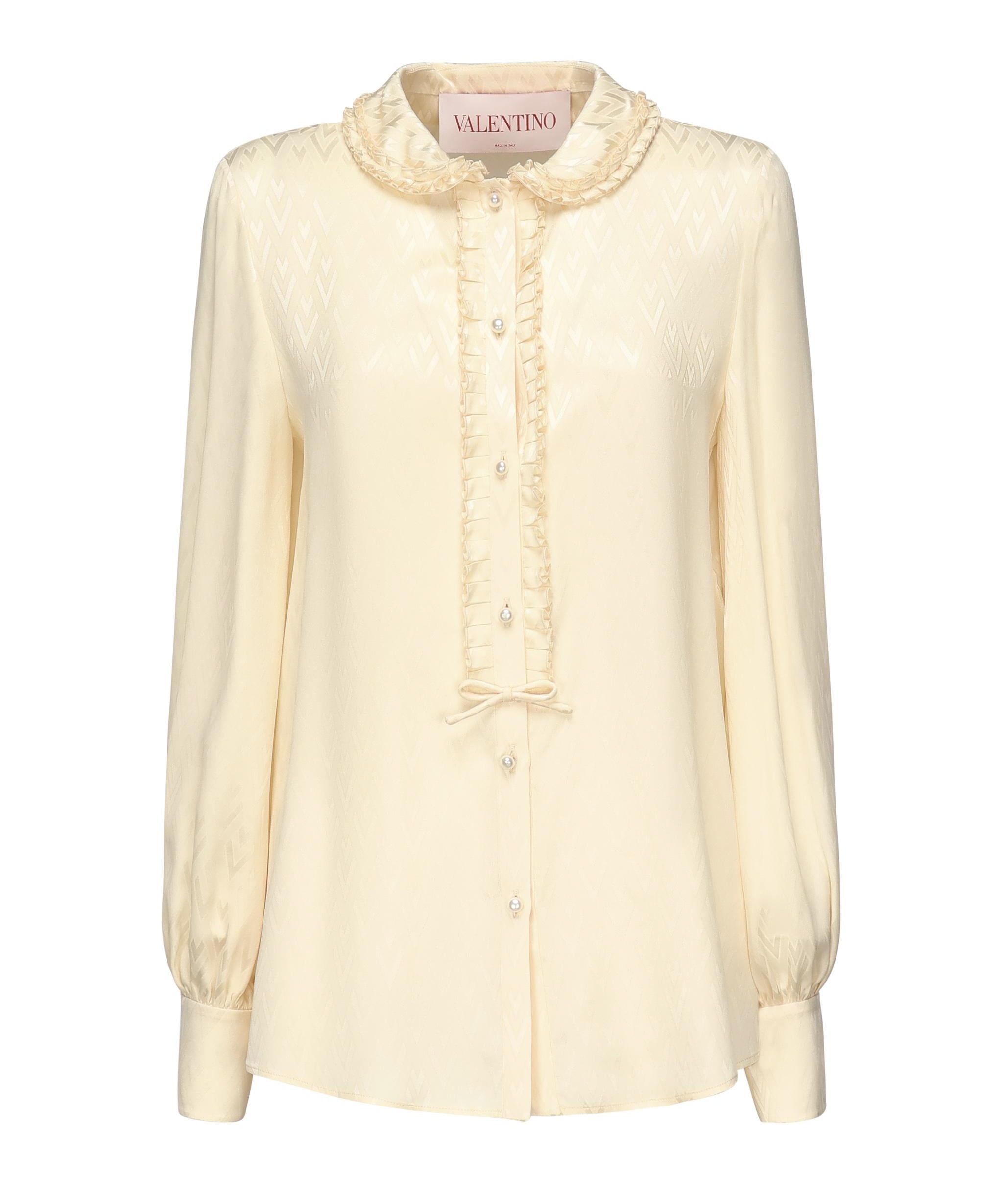 Camicia in seta Toute la V<BR/> 6B0AB7M0 93LET5 VALENTINO GARAVANI 