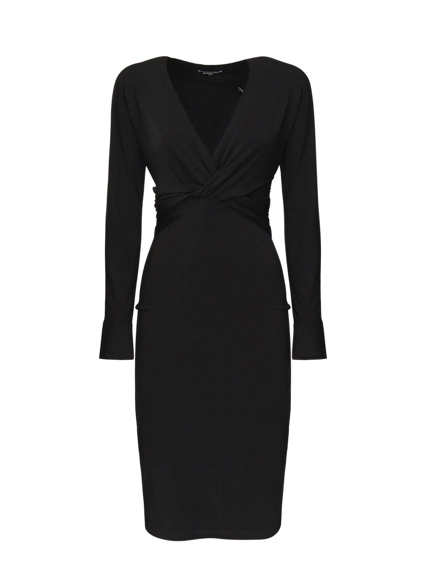 Abito midi Matilde 5YGK35 6257AJBLK MARCIANO BY GUESS 