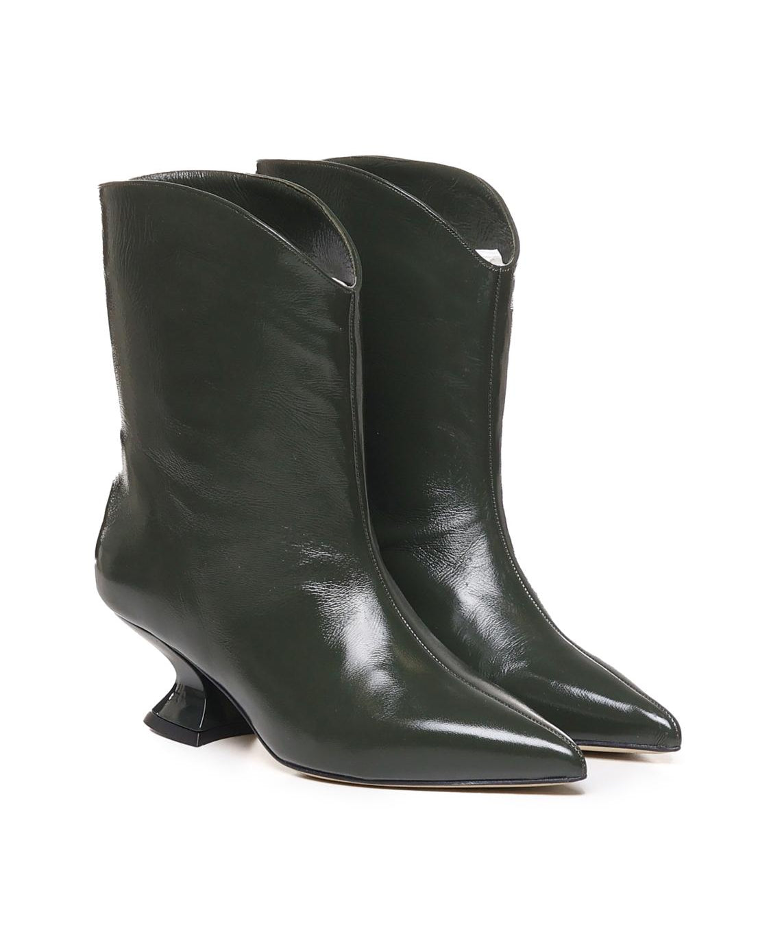 Tronchetto in pelle con tacco basso ELIANE 143 VERLUXVERDE ALCHIMIA 