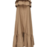 Abito arricciato in serge di cotone 818380 YZ9AN2560 SAINT LAURENT 