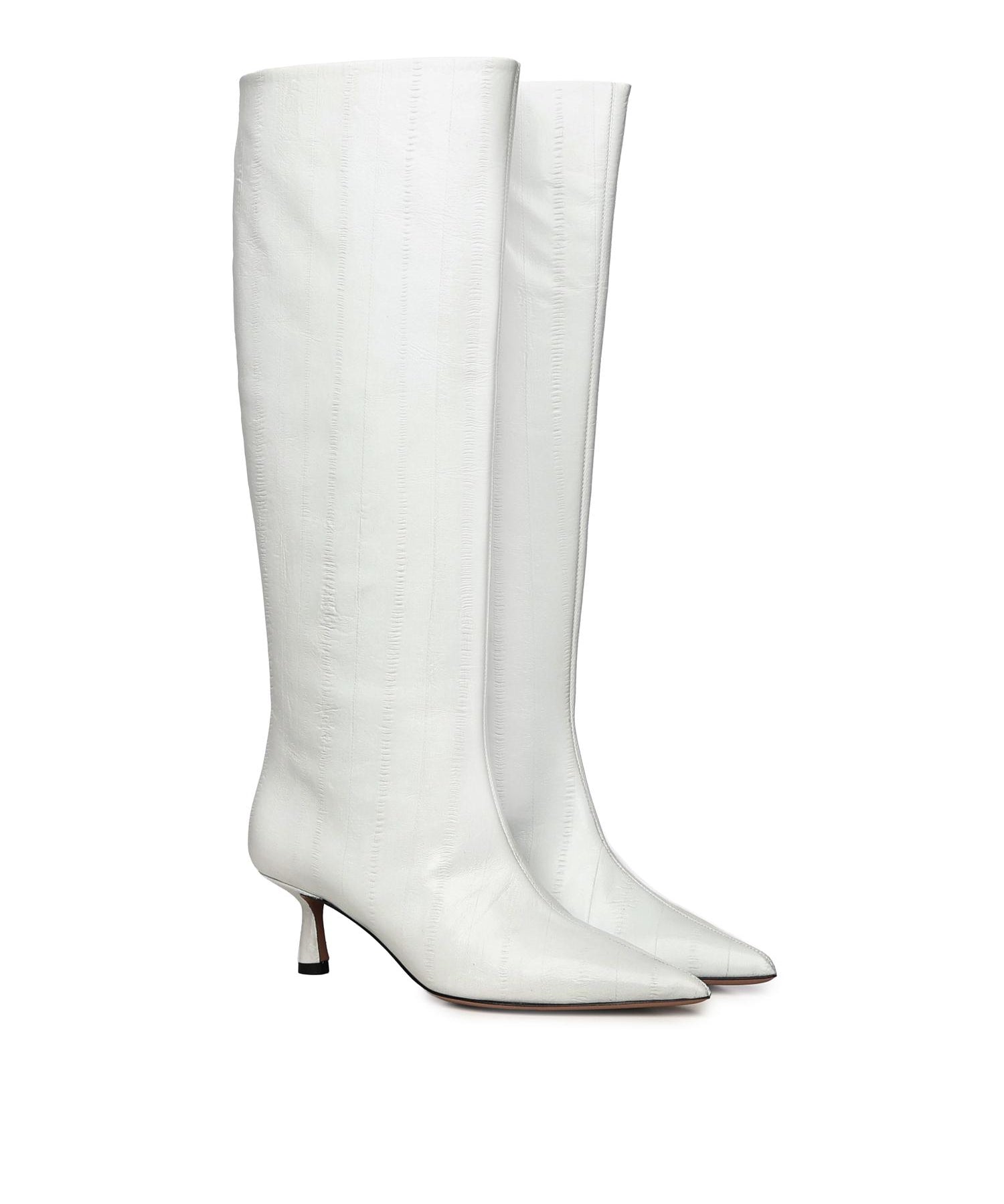 Stivali Jane in pelle<BR/> JANE 50 ANGUILLAGREY GIULIANO GALIANO 
