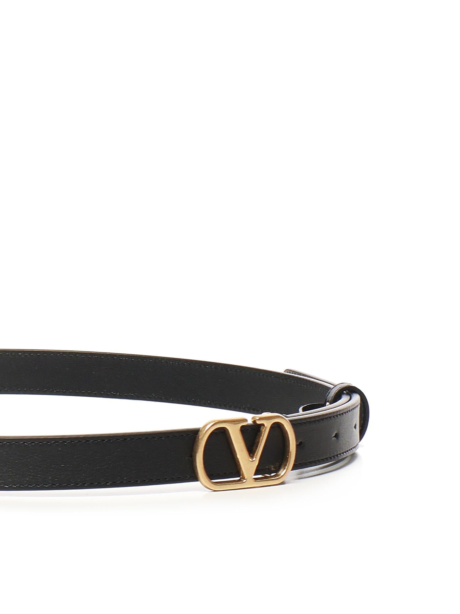 Cintura Vlogo Signature in pelle 8W2T0SM7 IYR0NO VALENTINO GARAVANI 