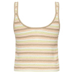 Canotta cropped con logo ricamato CHC25AMH02555 3ZA CHLOÉ 