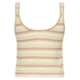 Canotta cropped con logo ricamato CHC25AMH02555 3ZA CHLOÉ 