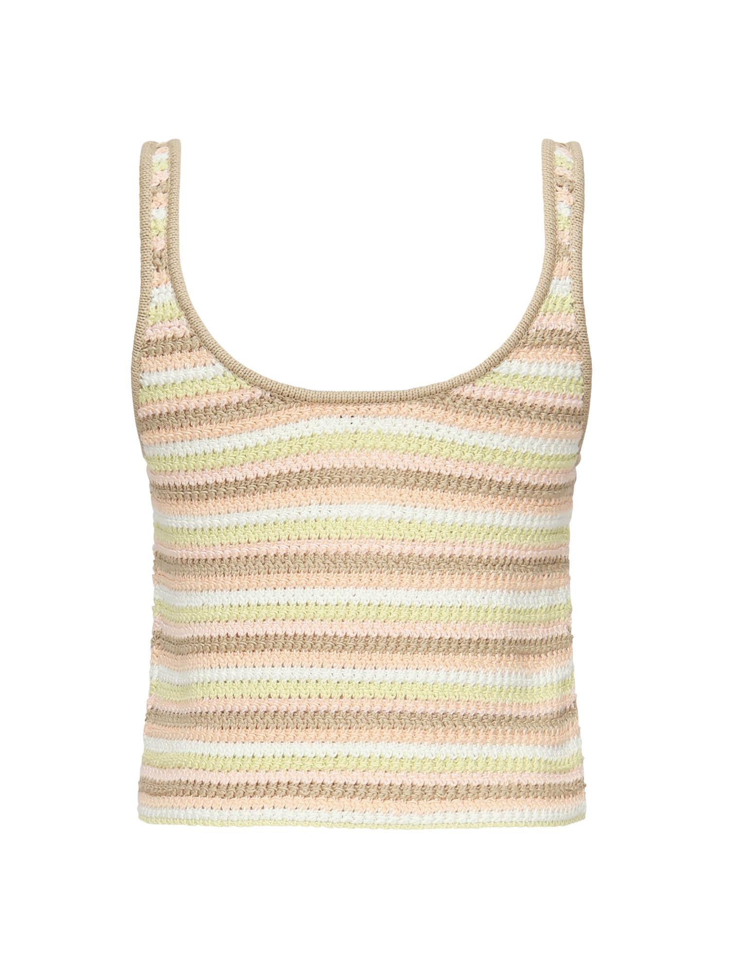 Canotta cropped con logo ricamato CHC25AMH02555 3ZA CHLOÉ 