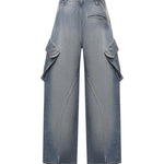 Jeans cargo in denim AA9P1400D026D A56 ALAIA 