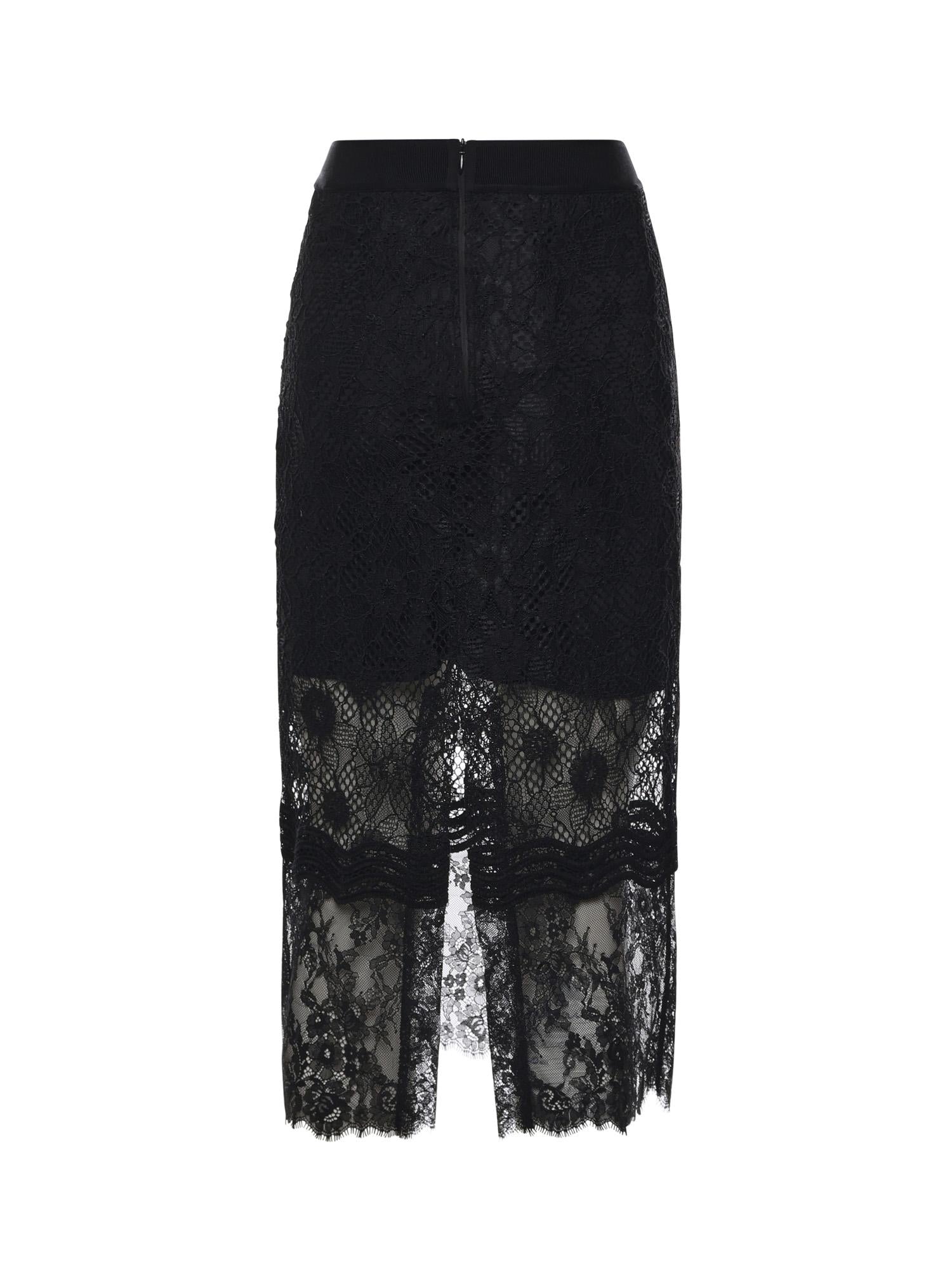 Gonna midi in pizzo con spacchetti 106664 A381Z99 PINKO 