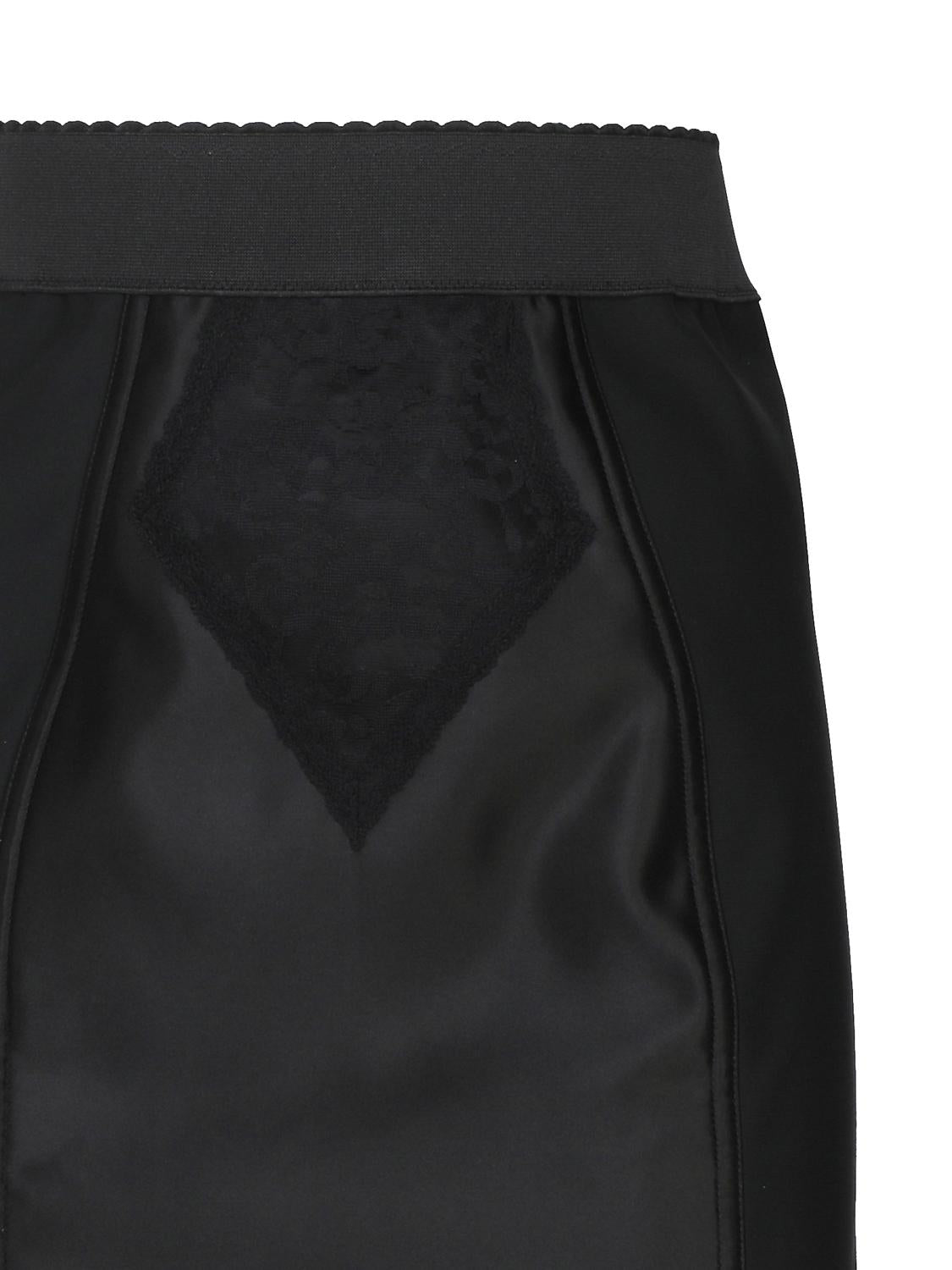 Gonna corsetteria in marquisette e raso F4BKDT GDCLSN0000 DOLCE & GABBANA 